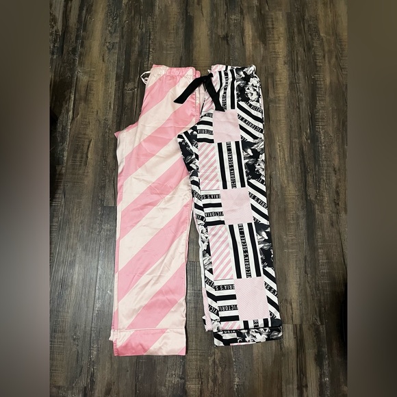 2 pairs of Victoria Secret Silk PJ pants - Picture 1 of 3